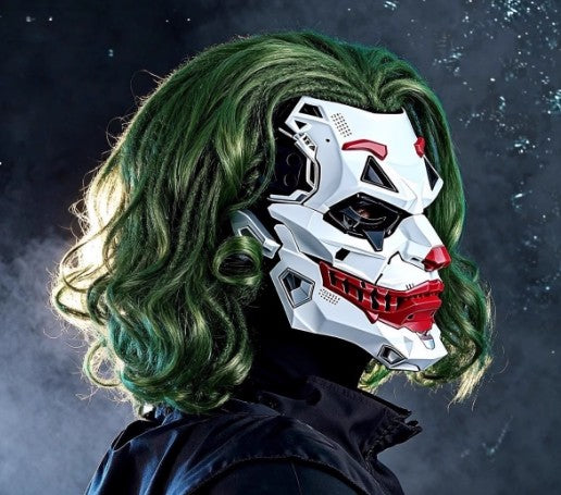Cosplay Party Cyberpunk Joker Clown Mask Short Hair Size Free Unisex