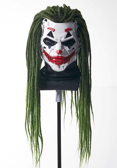 Cosplay Party Cyberpunk Joker Clown Mask Braids Size Free Unisex