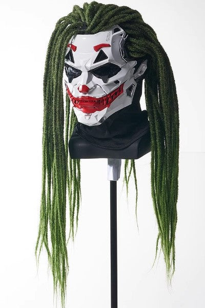 Cosplay Party Cyberpunk Joker Clown Mask Braids Size Free Unisex
