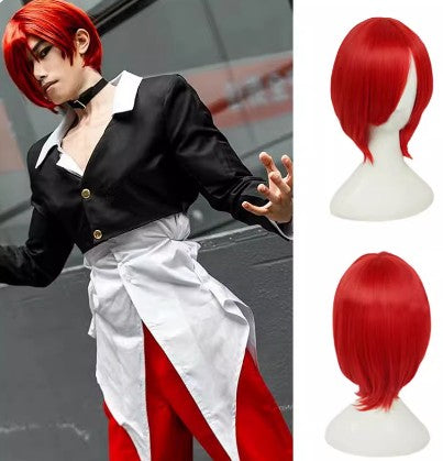 Cosplay The King Of Fighters KOF 97 Iori Yagami Costume Wig Size Free Unisex