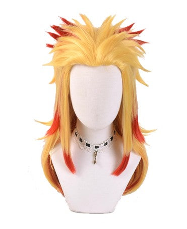 Cosplay Demon Slayer Rengoku Kyoujurou Costume Wig Size Free Unisex