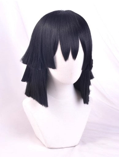 Cosplay Demon Slayer Obanai Iguro Costume Wig Size Free