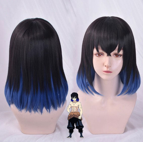 Cosplay Demon Slayer Inosuke Hashibira Costume Wig Size Free