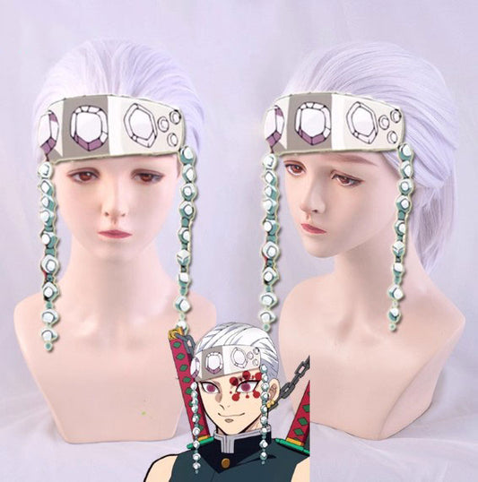 Cosplay Demon Slayer Uzui Tengen Costume Wig Size Free