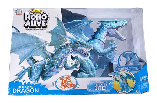 ROBO ALIVE ICE BLASTING DRAGON BLUE FIGURE