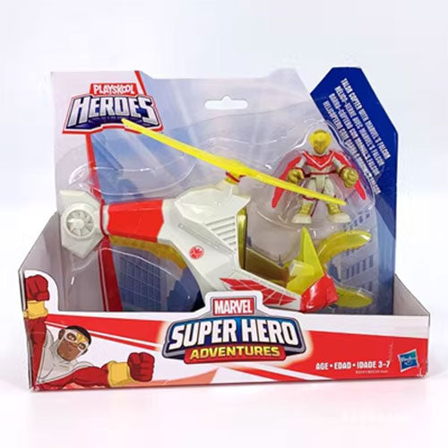 PLAYSKOOL HEROES MARVEL SUPER HERO ADVENTURES TALOM COPTER & FALCON ACTION FIGURE SET