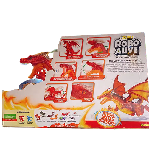 ROBO ALIVE FIRE BLASTING DRAGON RED FIGURE