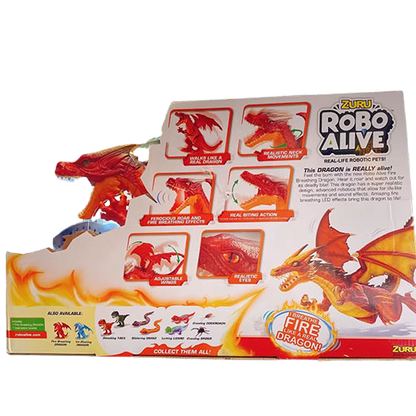 ROBO ALIVE FIRE BLASTING DRAGON RED FIGURE