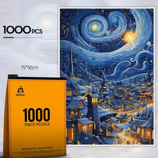 JIGSAW PIZZLE JP023 VAN GOGH'S FANTASY WORLD 1000 PIECE 75 X 50 CM