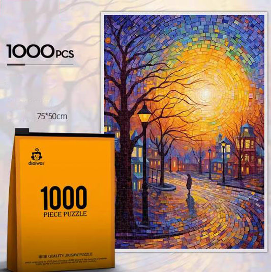 JIGSAW PIZZLE JP025 THE HOPE TOWN 1000 PIECE 75 X 50 CM