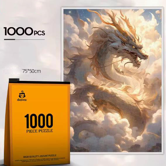 JIGSAW PIZZLE JP059 THE DRAGON 1000 PIECE 75 X 50 CM