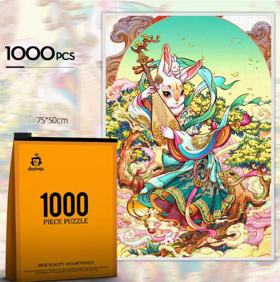 JIGSAW PIZZLE JP062 MUSICAL RABBIT 1000 PIECE 75 X 50 CM