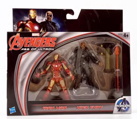 HASBRO MARVEL AVENGERS AGE OF ULTRON IRON MAN & NICK FURY ACTION FIGURE