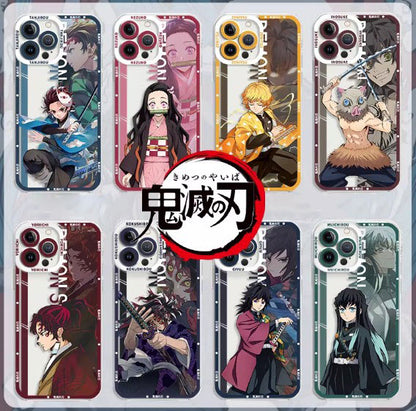 Demon Slayer Anime Phone Case iPhone 11-17 Compatible TPU Protective Cover MC001