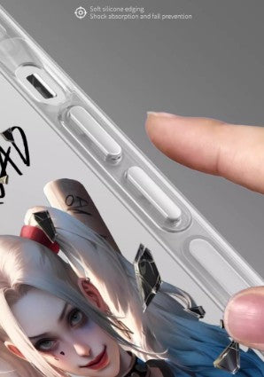 Harley Quinn Phone Case iPhone 11-16 Compatible Silicone Protective Cover MC006
