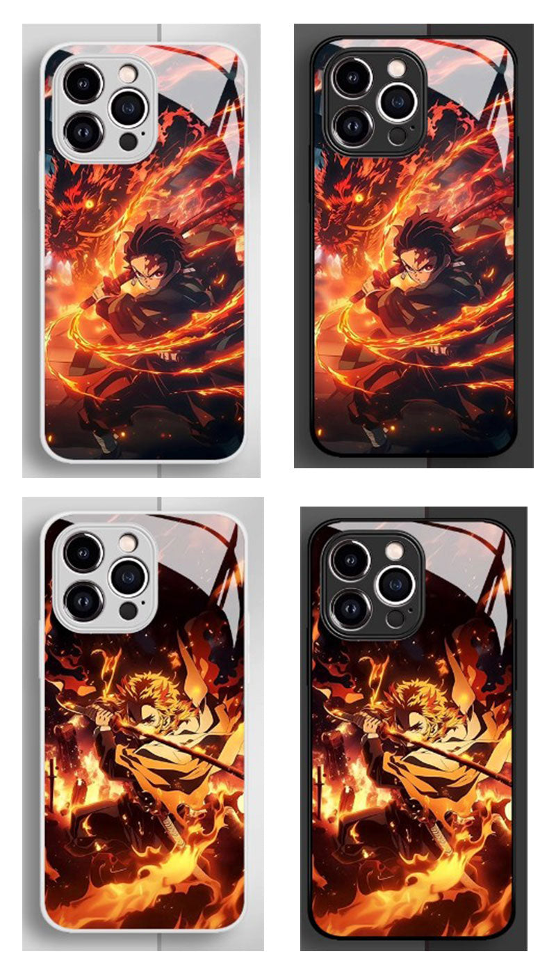 Demon Slayer Anime Phone Case iPhone 11-17 Compatible Silicone Protective Cover MC009