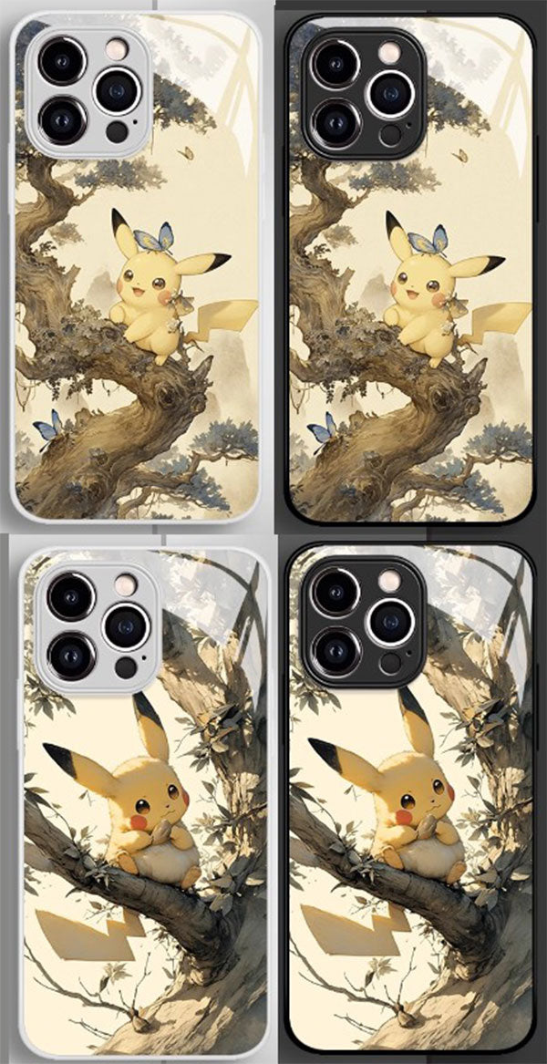 Pokemon Phone Case iPhone 11-16 Compatible Silicone Protective Cover MC019