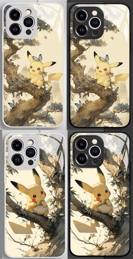 Pokemon Phone Case iPhone 11-16 Compatible Silicone Protective Cover MC019