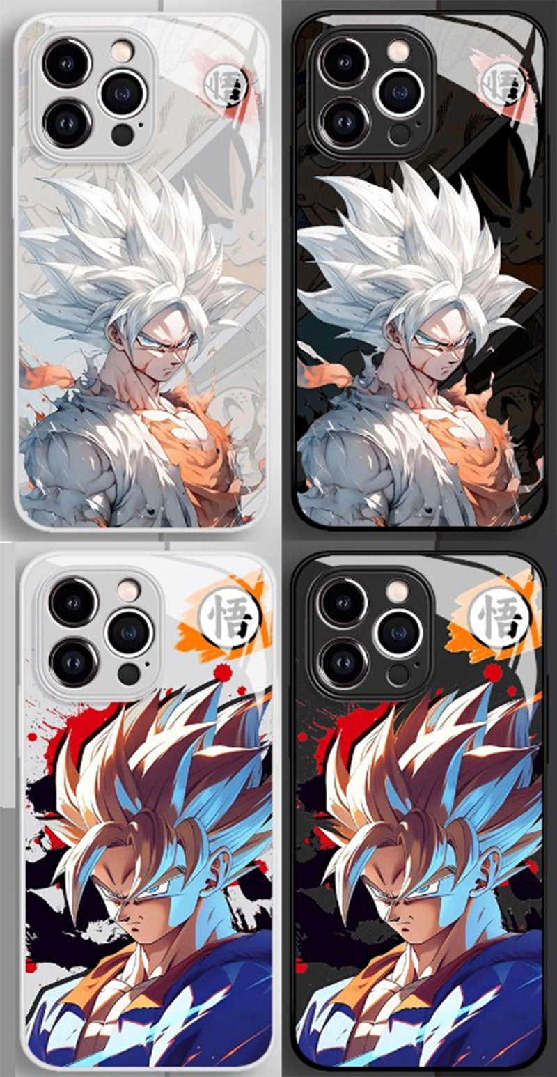 Dragon Ball Goku Anime Phone Case iPhone 11-15 Compatible Silicone Protective Cover MC023