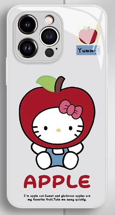 Hello Kitty Apple Anime Phone Case iPhone 11-17 Compatible Silicone Protective Cover MC027
