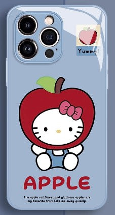 Hello Kitty Apple Anime Phone Case iPhone 11-17 Compatible Silicone Protective Cover MC027