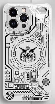 Gundam Anime Phone Case iPhone 11-17 Compatible Silicone Protective Cover MC031