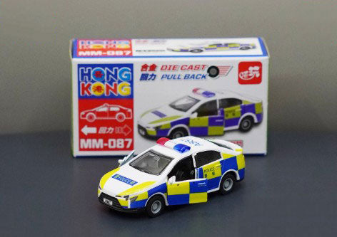 Collectables Diecast MM-087 Hong Kong Police Car Pull Back