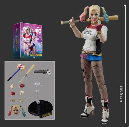 DC COMICS CLOWN GIRL HARLEY QUINN PVCFW024 PVC Action Figure 1/9 19.5 cm