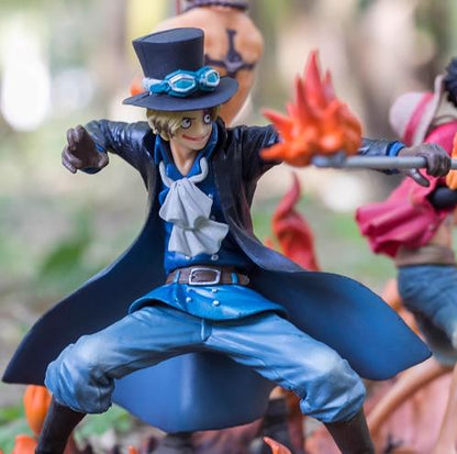 One Piece Luffy / Ace / Sabo PVCF90 PVC Figure 14-17 cm