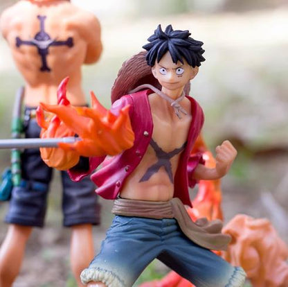 One Piece Luffy / Ace / Sabo PVCF90 PVC Figure 14-17 cm