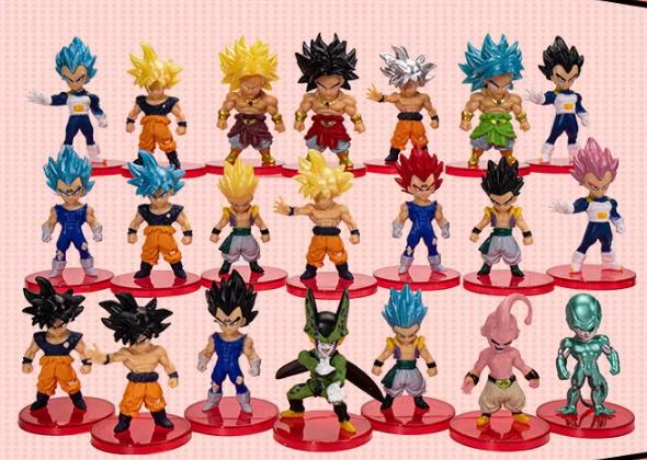 Dragon Ball PVCF515 PVC Figure 6.5 cm 21/pcs Set with box and Light