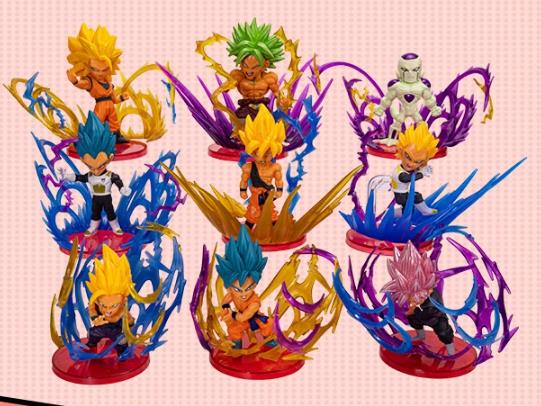 Dragon Ball PVCF517 PVC Figure 8.5cm 9/pcs Set with box and Light