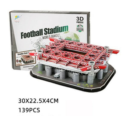 3D PUZZLE SAN SIRO STADIUM DIY SELF MODEL WITH FREE LIGHT