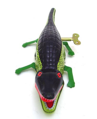 Collectable Vintage Classic Wind-up Metal Tin Toys MS224 Inertia Crocodile