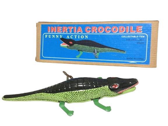 Collectable Vintage Classic Wind-up Metal Tin Toys MS224 Inertia Crocodile