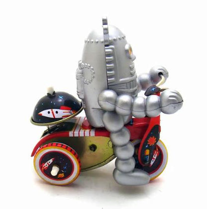 Collectable Vintage Classic Wind-up Metal Tin Toys MS013 Baby Robot on Tricycle