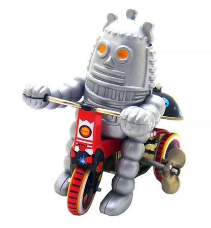 Collectable Vintage Classic Wind-up Metal Tin Toys MS013 Baby Robot on Tricycle