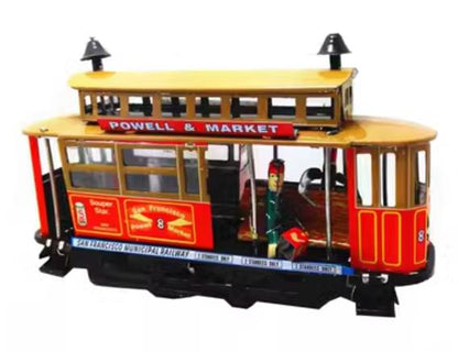 Collectable Vintage Classic Wind-up Metal Tin Toys MS915 Powell & Market San Francisco Cable Car