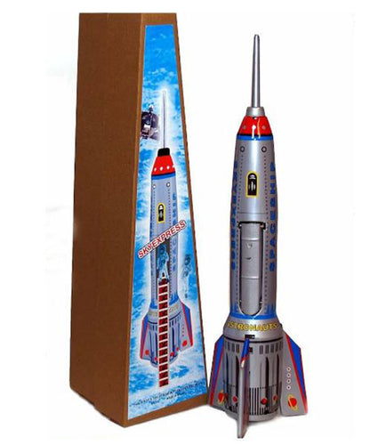 Collectable Vintage Classic Wind-up Metal Tin Toys MS378 Apollo Sky Express Spaceship Rocket