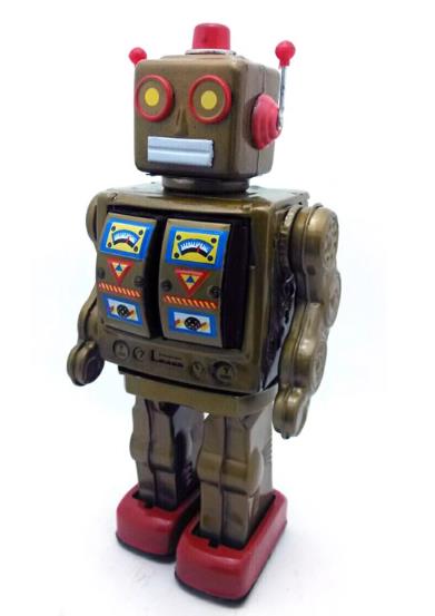 Collectable Vintage Classic Battery Operated ME100 Metal Tin Toys Spcae Walk Robot Vary Colours