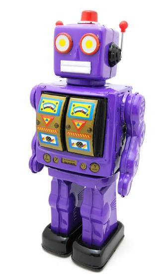 Collectable Vintage Classic Battery Operated ME100 Metal Tin Toys Spcae Walk Robot Vary Colours