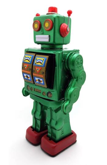 Collectable Vintage Classic Battery Operated ME100 Metal Tin Toys Spcae Walk Robot Vary Colours