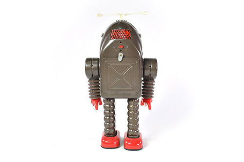 Collectable Vintage Classic Battery Operated MS2015 Metal Tin Toys Thunder Robot