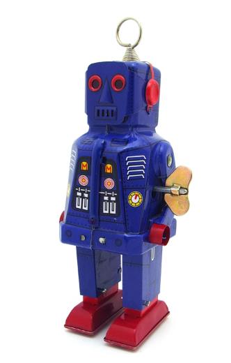 Collectable Vintage Classic Wind-up Metal Tin Toys MS403 Mechanical Space Robot 3 Colours