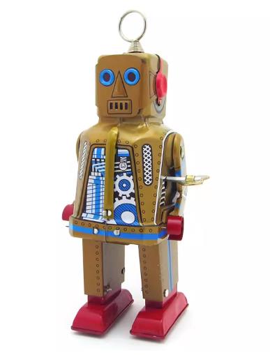 Collectable Vintage Classic Wind-up Metal Tin Toys MS403 Mechanical Space Robot 3 Colours