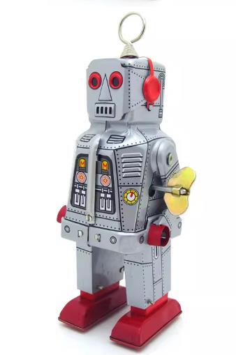 Collectable Vintage Classic Wind-up Metal Tin Toys MS403 Mechanical Space Robot 3 Colours