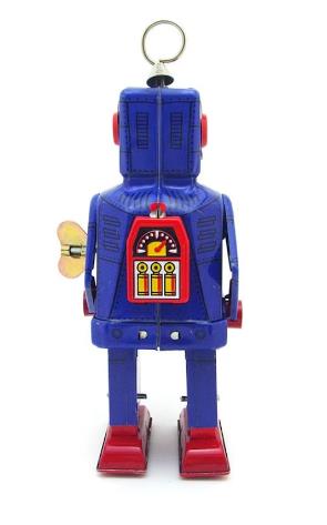 Collectable Vintage Classic Wind-up Metal Tin Toys MS403 Mechanical Space Robot 3 Colours