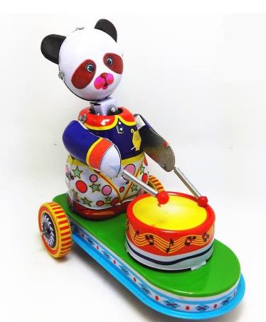 Collectable Vintage Classic Wind-up Metal Tin Toys MS565 Circus Panda Drumming