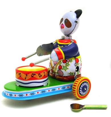 Collectable Vintage Classic Wind-up Metal Tin Toys MS565 Circus Panda Drumming