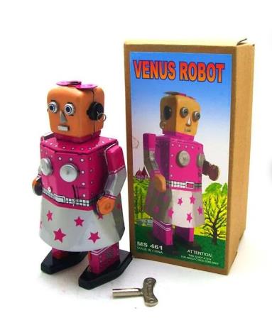 Collectable Vintage Classic Wind-up Metal Tin Toys MS461 Venus Robot